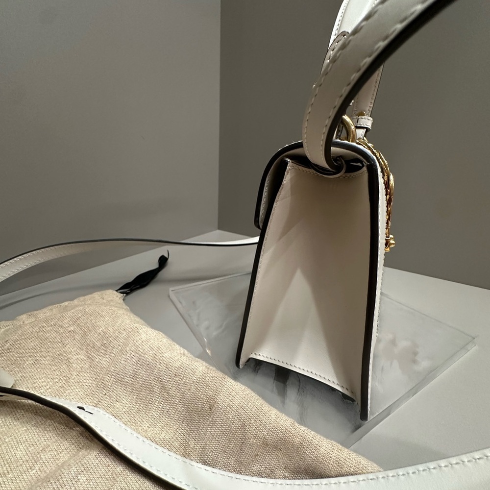 Gucci Sylvie Top Handle Bag Embroidered Leather Mini, EUC - Picture 7 of 16